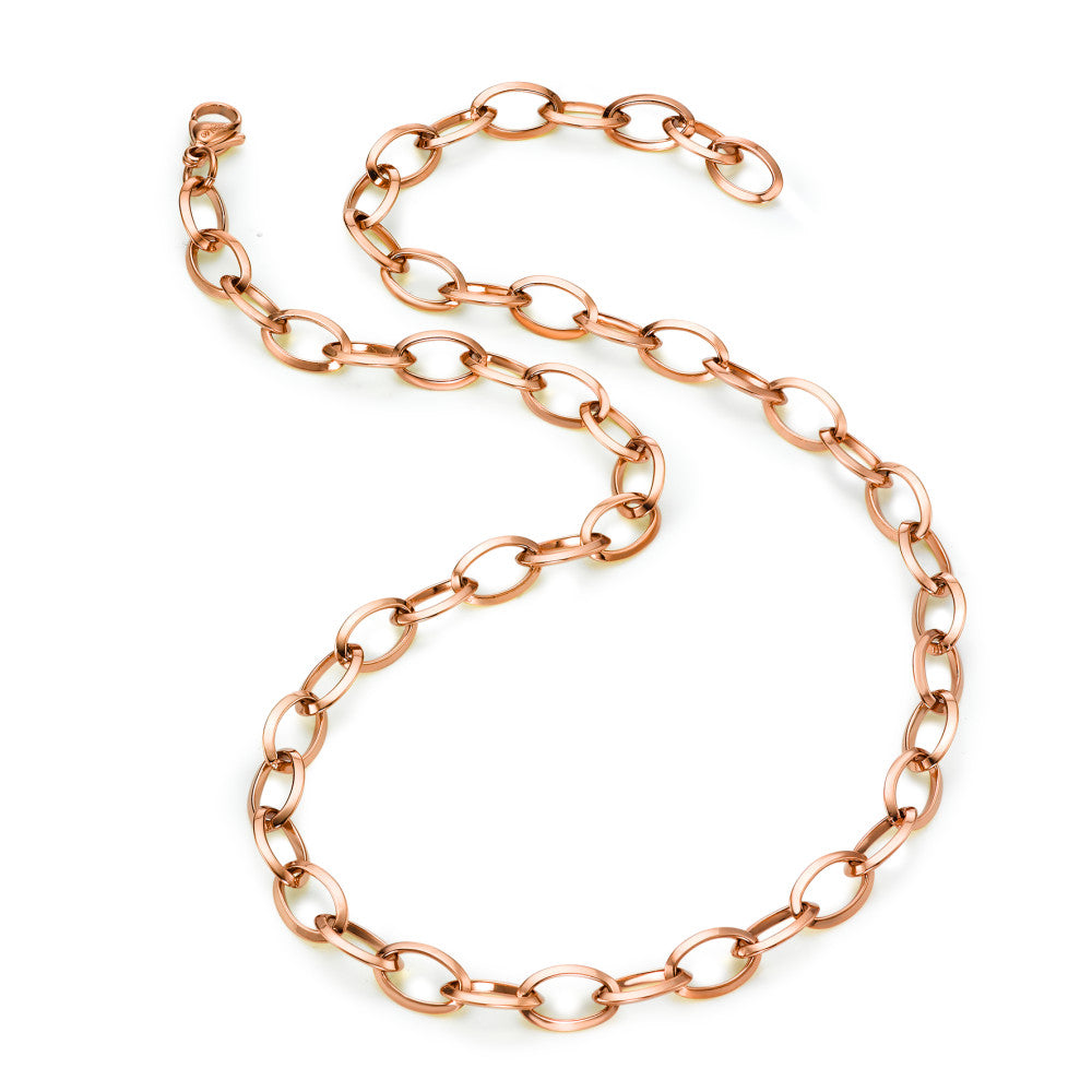 Collier Roestvrijstaal Rosé IP-gecoat 45 cm