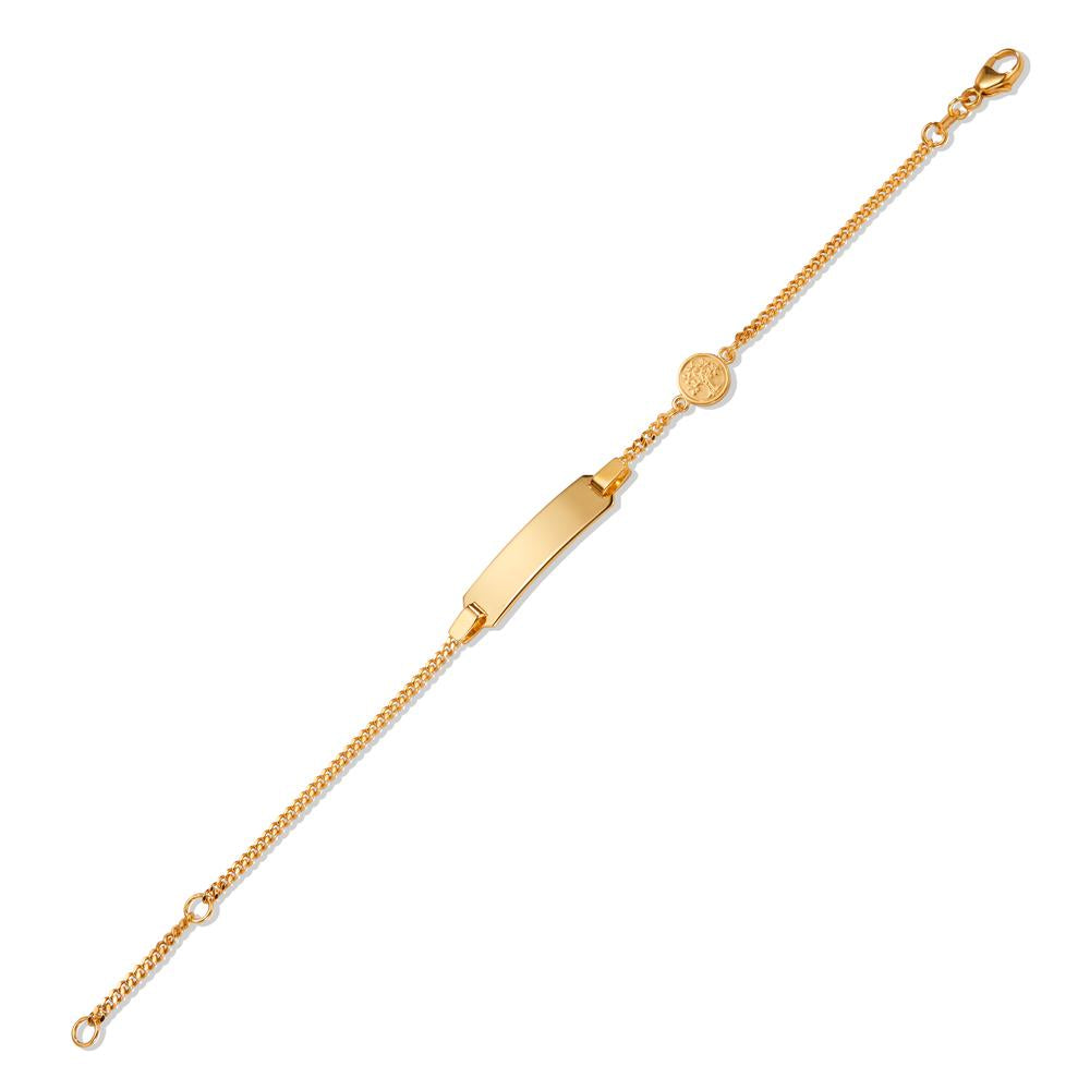 Graveer armband 375/9 krt geel goud Boom van leven 12-14 cm