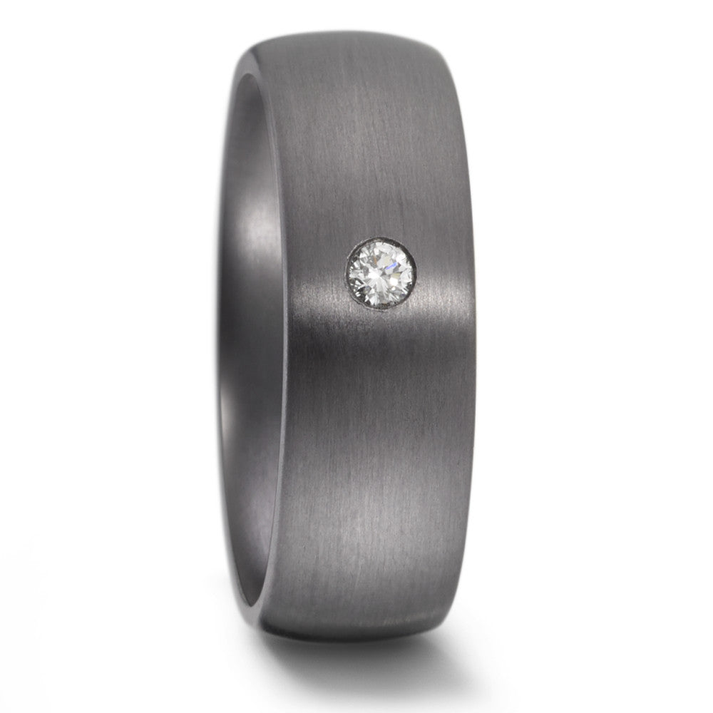 Partnerring 999 Tantaal Diamant 0.05 ct, w-si