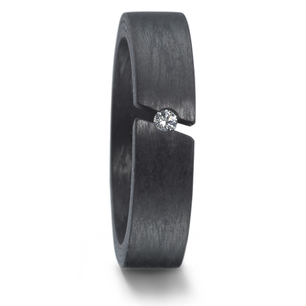 Ring Carbon Diamant 0.03 ct, w-si