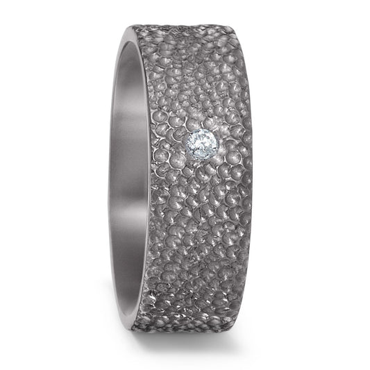 Partnerring 999 Tantaal Diamant 0.03 ct, w-si