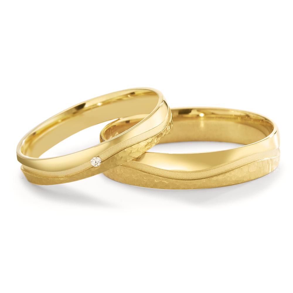 Partnerring 750/18 krt geel goud