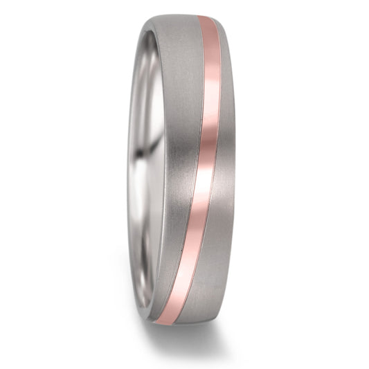 Partnerring Titanium, 585/14 krt rood goud