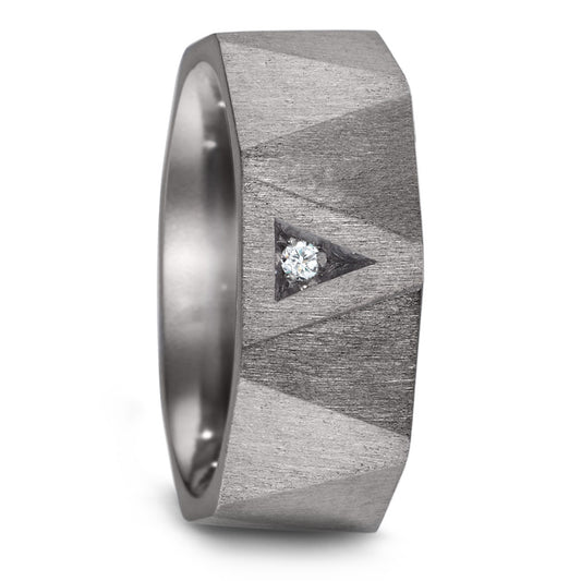 Partnerring 999 Tantaal Diamant 0.02 ct, w-si