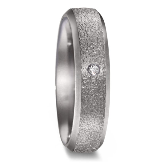 Partnerring 999 Tantaal Diamant 0.02 ct, w-si