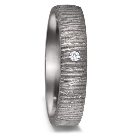 Partnerring 999 Tantaal Diamant 0.03 ct, w-si