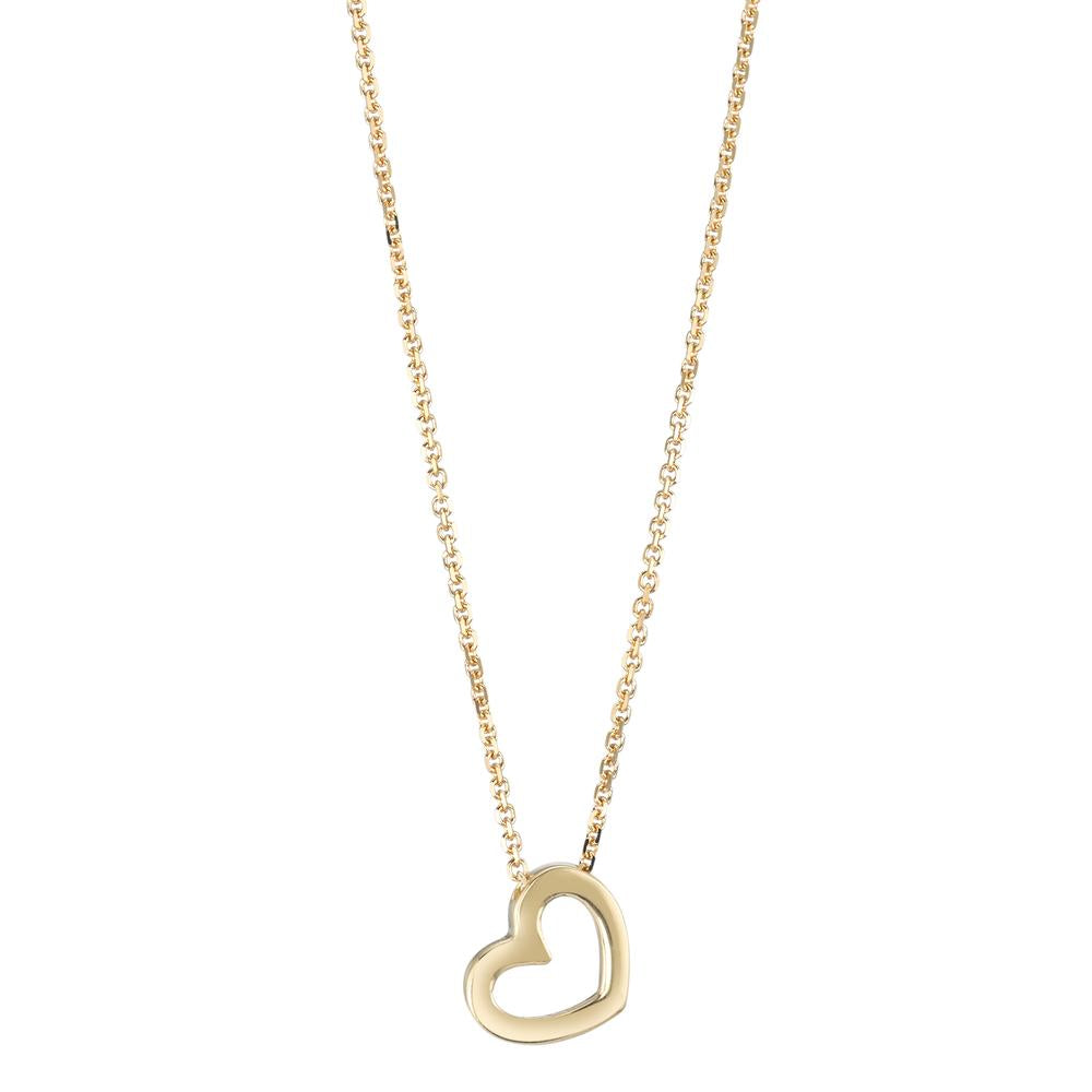 Collier 750/18K geel goud Hart 42 cm