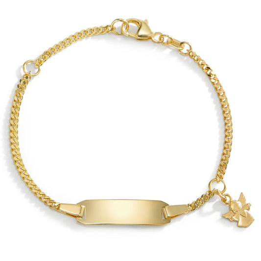 Graveer armband 750/18 krt geel goud Beschermengel 12-14 cm