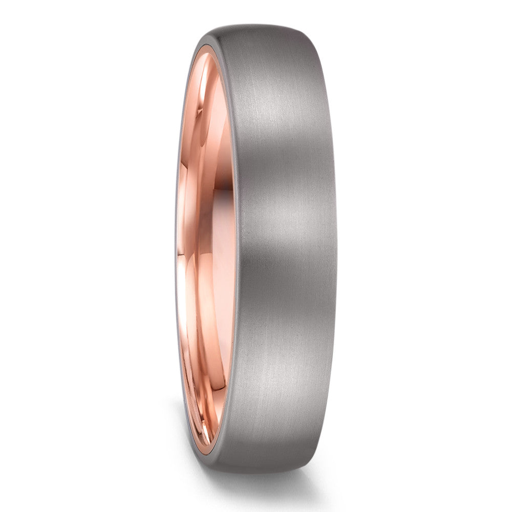 Partnerring Titanium, 585/14 krt rood goud