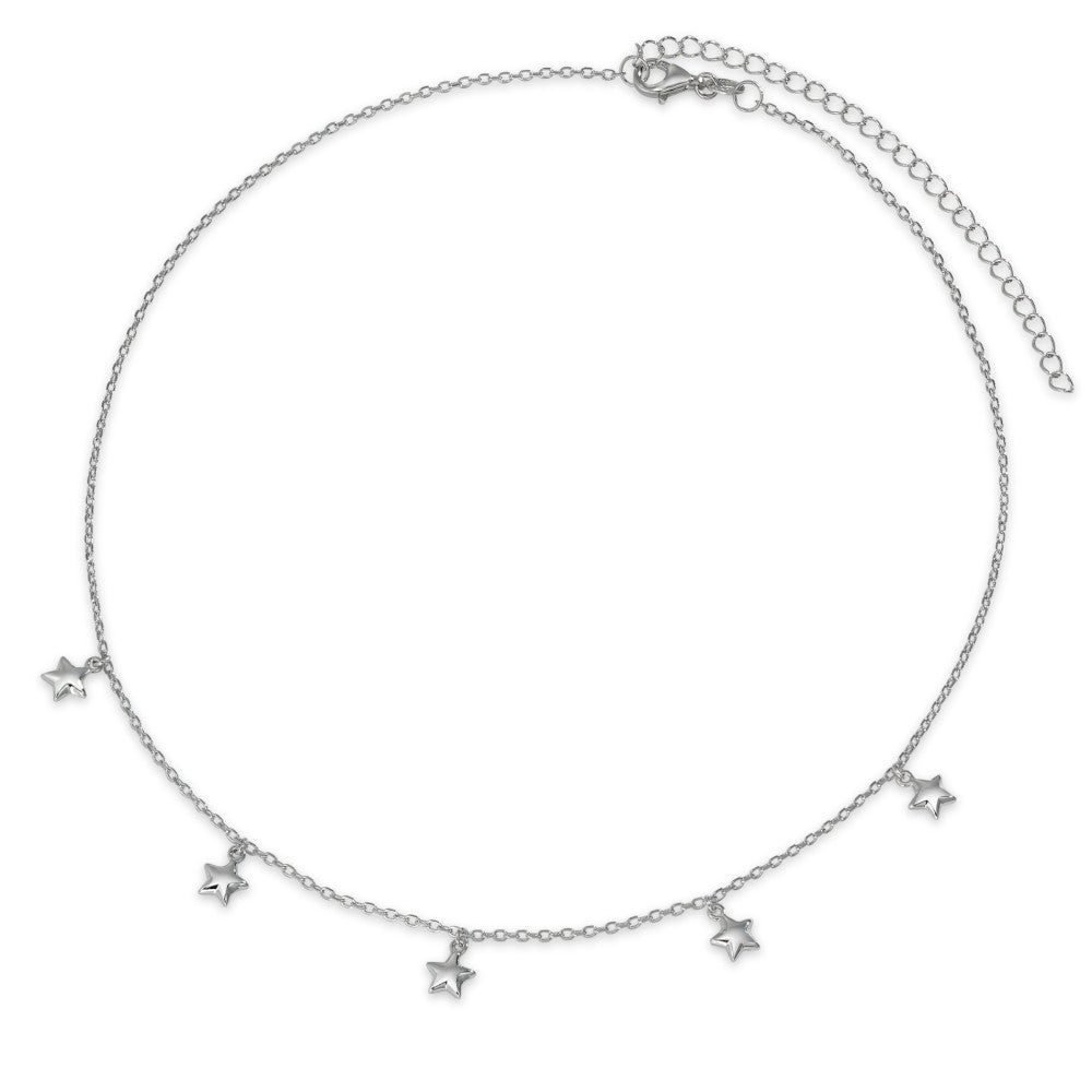 Collier Zilver Gerhodineerd Ster 40-45 cm