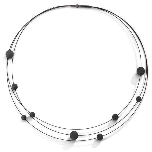 Collier Roestvrijstaal, Carbon 45 cm