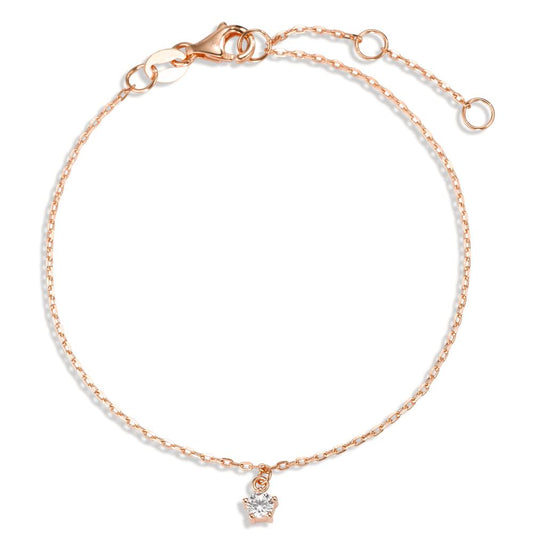 Armband Zilver Zirkonia Rosé Verguld 16-19 cm