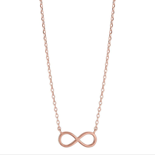 Collier Zilver Rosé Verguld Oneindigheid 39-44 cm