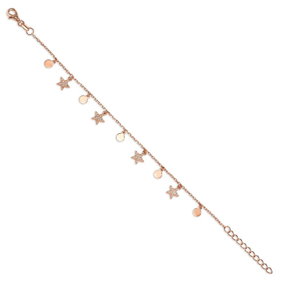 Armband Zilver Zirkonia Rosé Verguld Ster 16-19 cm