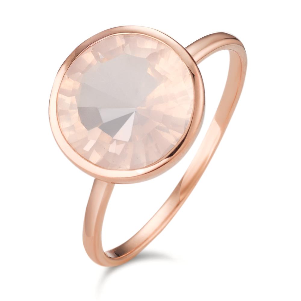 Ring Zilver Rozenkwarts Rosé Verguld Ø11.5 mm