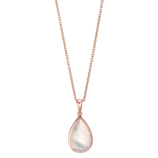 Collier Zilver Rosé Verguld Parelmoer 42-45 cm