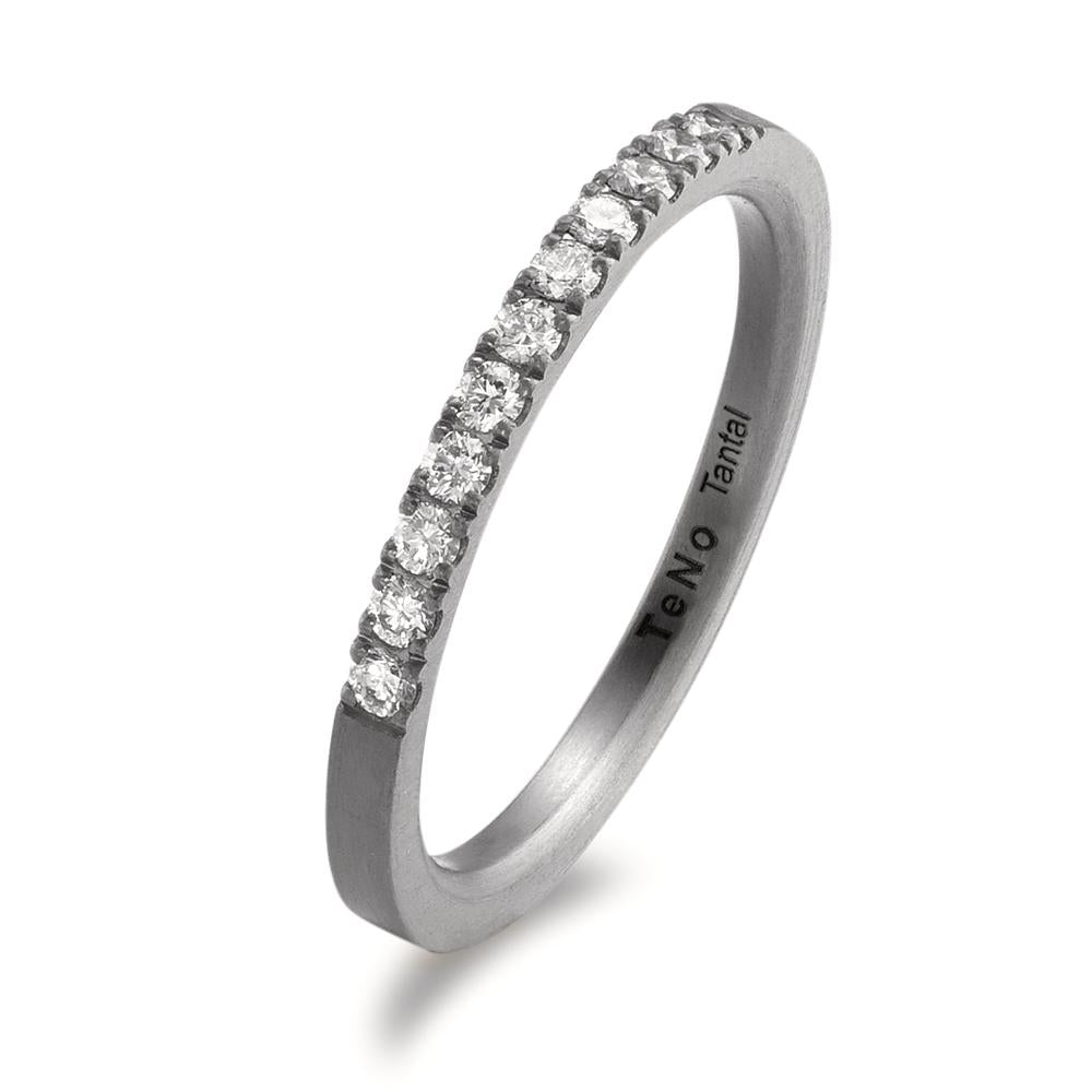 Memory ring Tantal Diamant 0.22 ct, 11 Steen, w-si