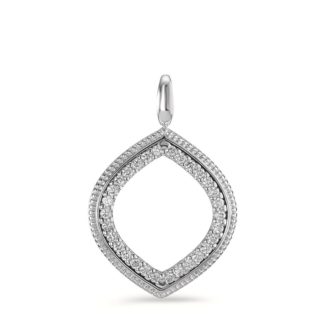 Hanger 750/18K witgoud Diamant 0.18 ct, 30 Steen, [Brillant], w-si