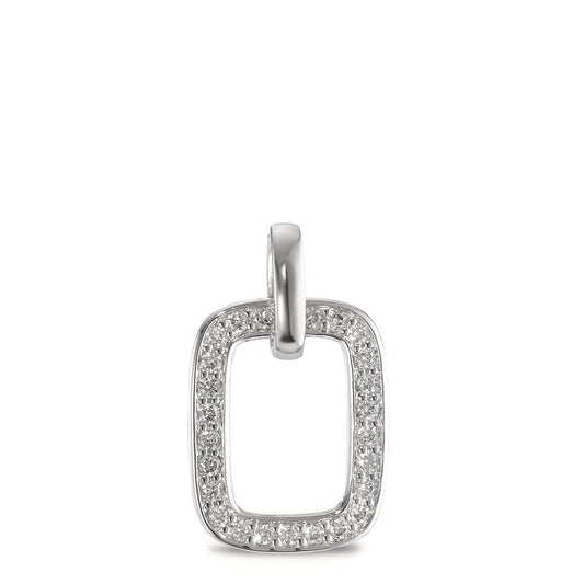 Hanger 750/18K krt witgoud Diamant 0.125 ct, [Brillant], w-si