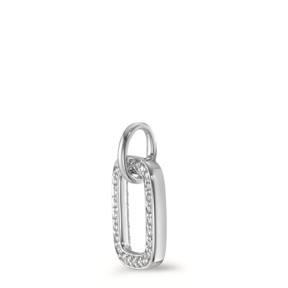 Hanger 750/18K krt witgoud Diamant 0.125 ct, [Brillant], w-si