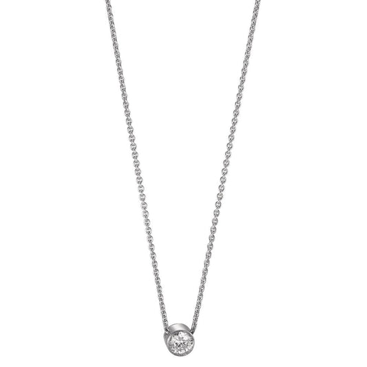 Collier 750/18K krt witgoud Diamant 0.06 ct, w-si 40-42 cm