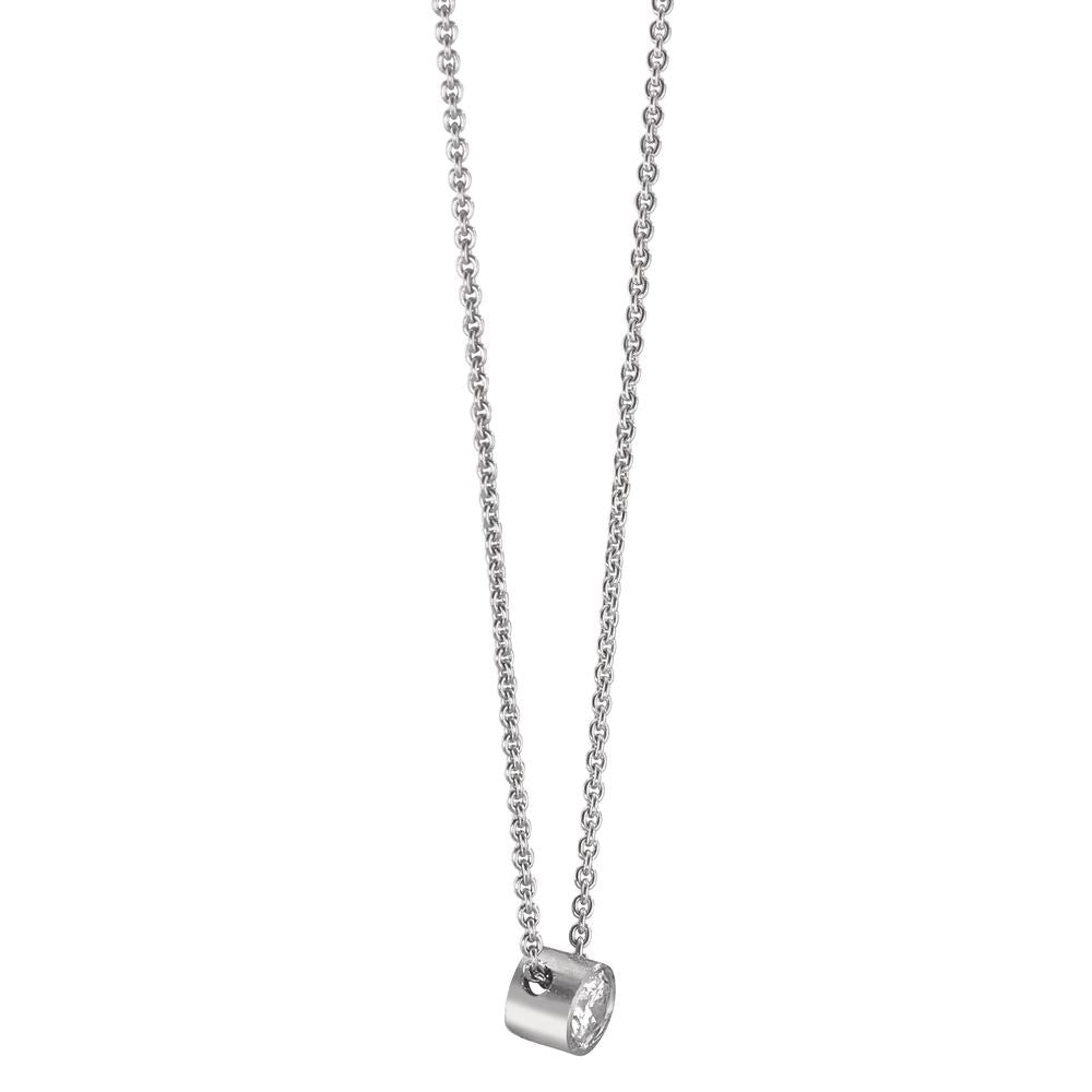 Collier 750/18K krt witgoud Diamant 0.06 ct, w-si 40-42 cm