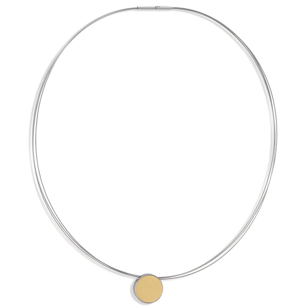 Collier Roestvrijstaal Geel IP-gecoat 42 cm Ø15 mm