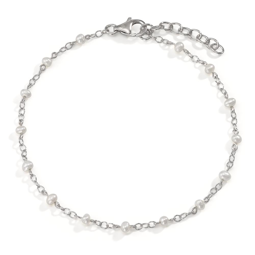 Armband Zilver Gerhodineerd zoetwater Parel 17.5-19.5 cm