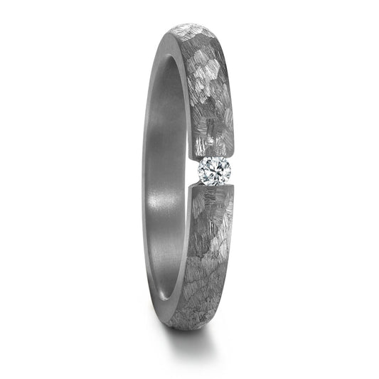 Partnerring 999 Tantaal Diamant 0.05 ct, w-si