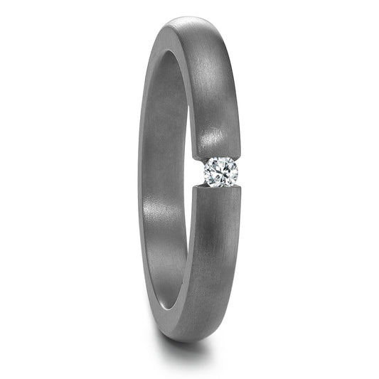 Partnerring 999 Tantaal Diamant 0.05 ct, w-si