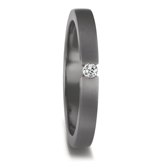 Partnerring 999 Tantaal Diamant 0.05 ct, w-si