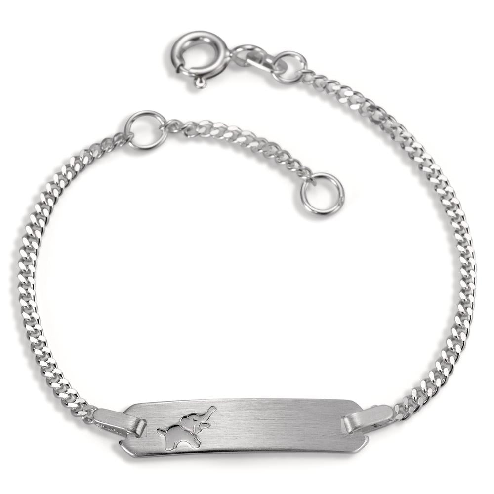 Graveer armband Zilver Gerhodineerd Olifant 12-14 cm