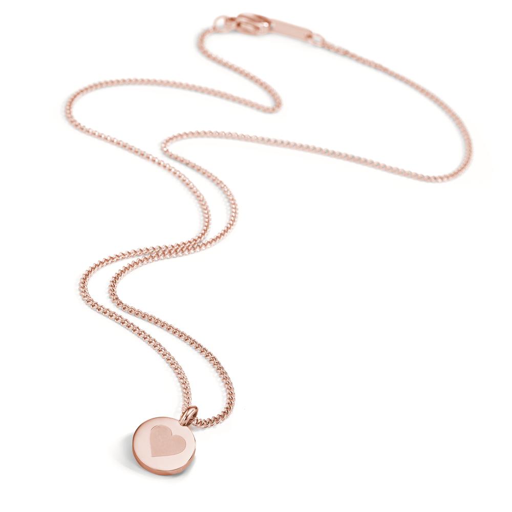 Collier Roestvrijstaal Rosé IP-gecoat 45 cm Ø11 mm