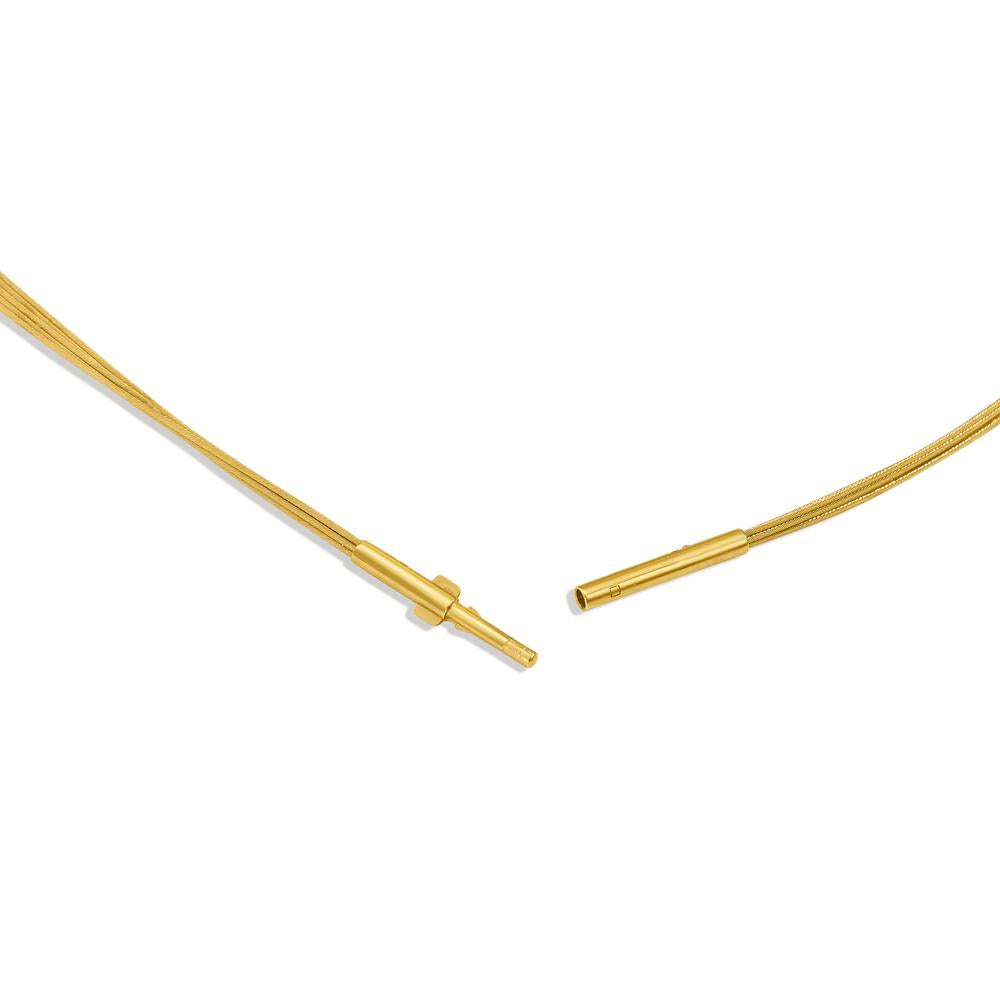 Collier Roestvrijstaal Geel IP-gecoat 42 cm