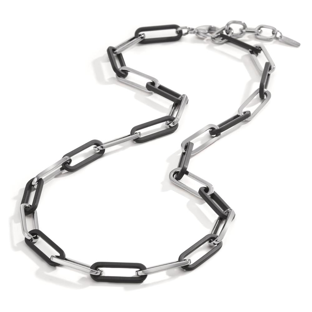 Collier Roestvrijstaal, Carbon 45-48 cm