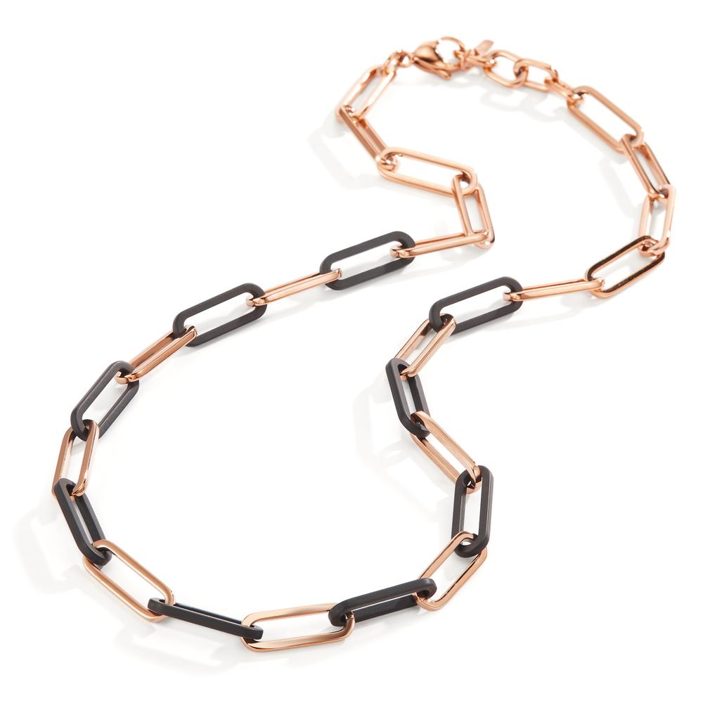 Collier Roestvrijstaal, Carbon Rosé IP-gecoat 45-48 cm