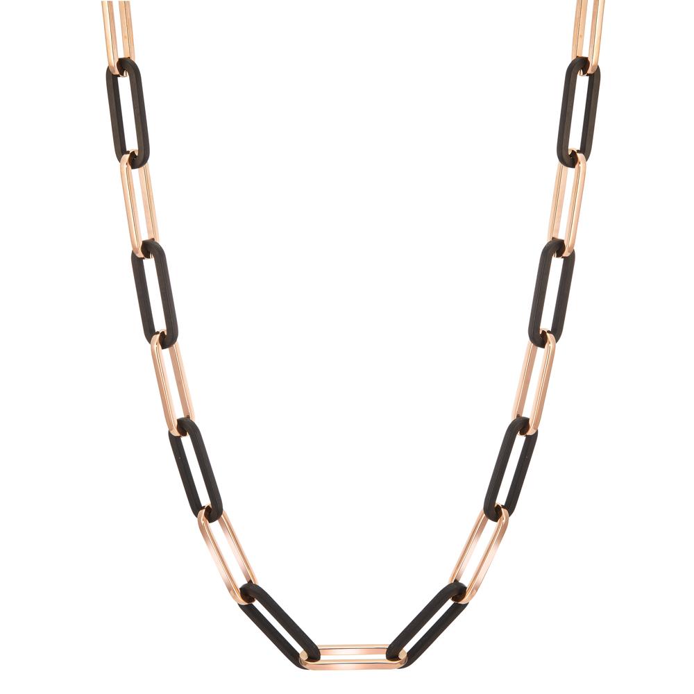 Collier Roestvrijstaal, Carbon Rosé IP-gecoat 45-48 cm