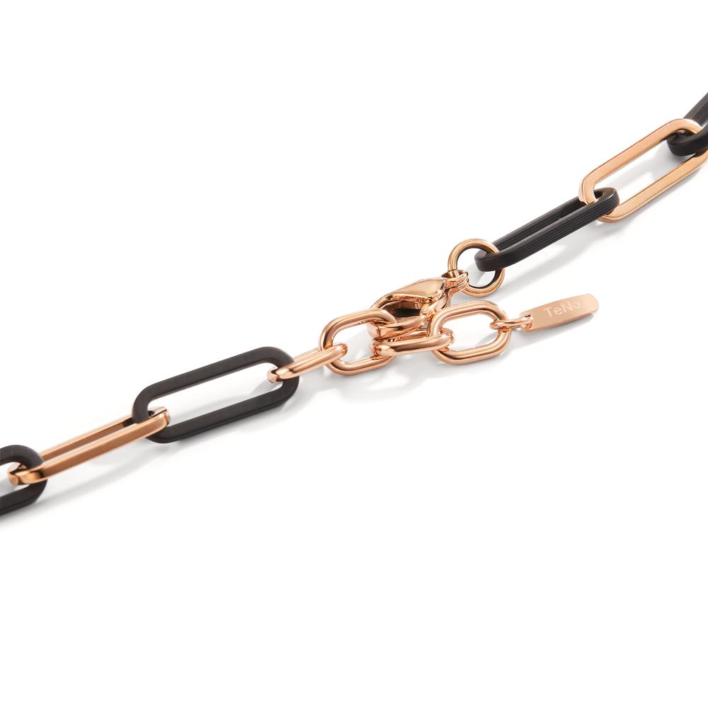 Collier Roestvrijstaal, Carbon Rosé IP-gecoat 45-48 cm