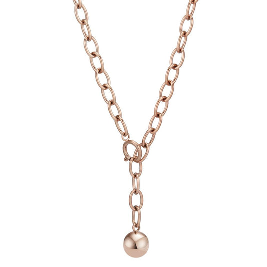 Collier Roestvrijstaal Rosé IP-gecoat 55 cm