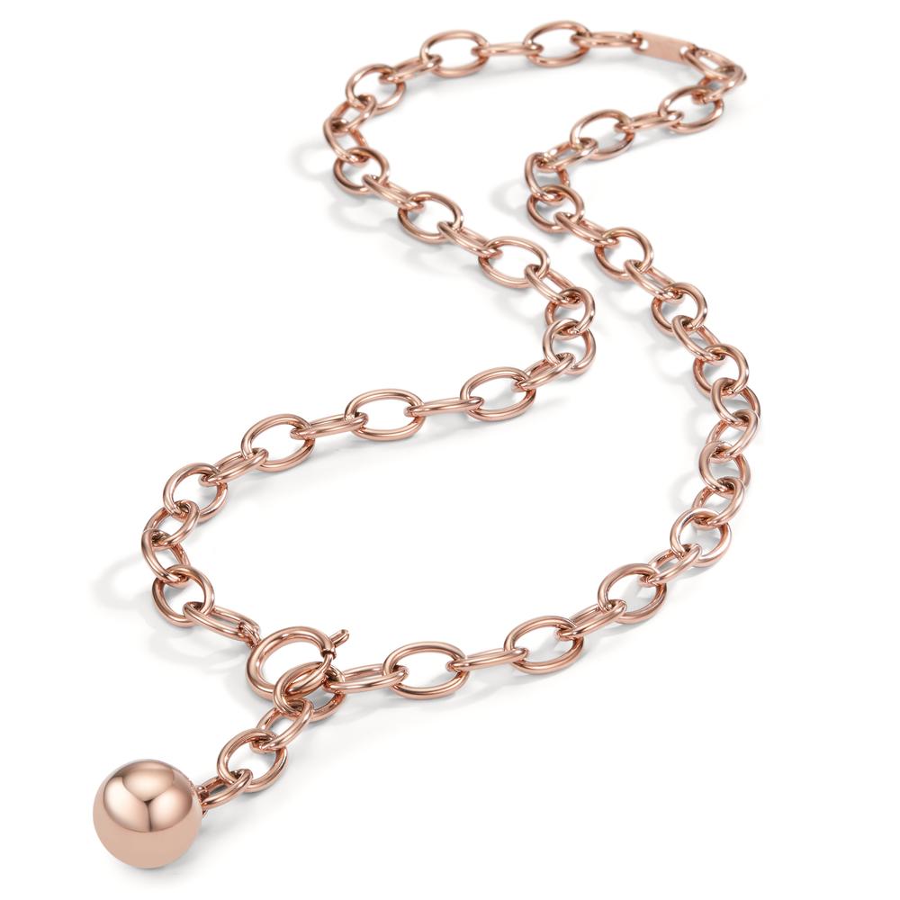 Collier Roestvrijstaal Rosé IP-gecoat 55 cm