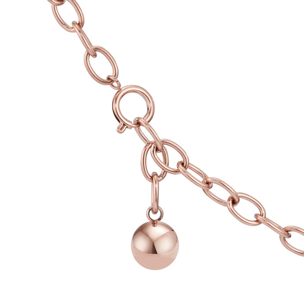 Collier Roestvrijstaal Rosé IP-gecoat 55 cm