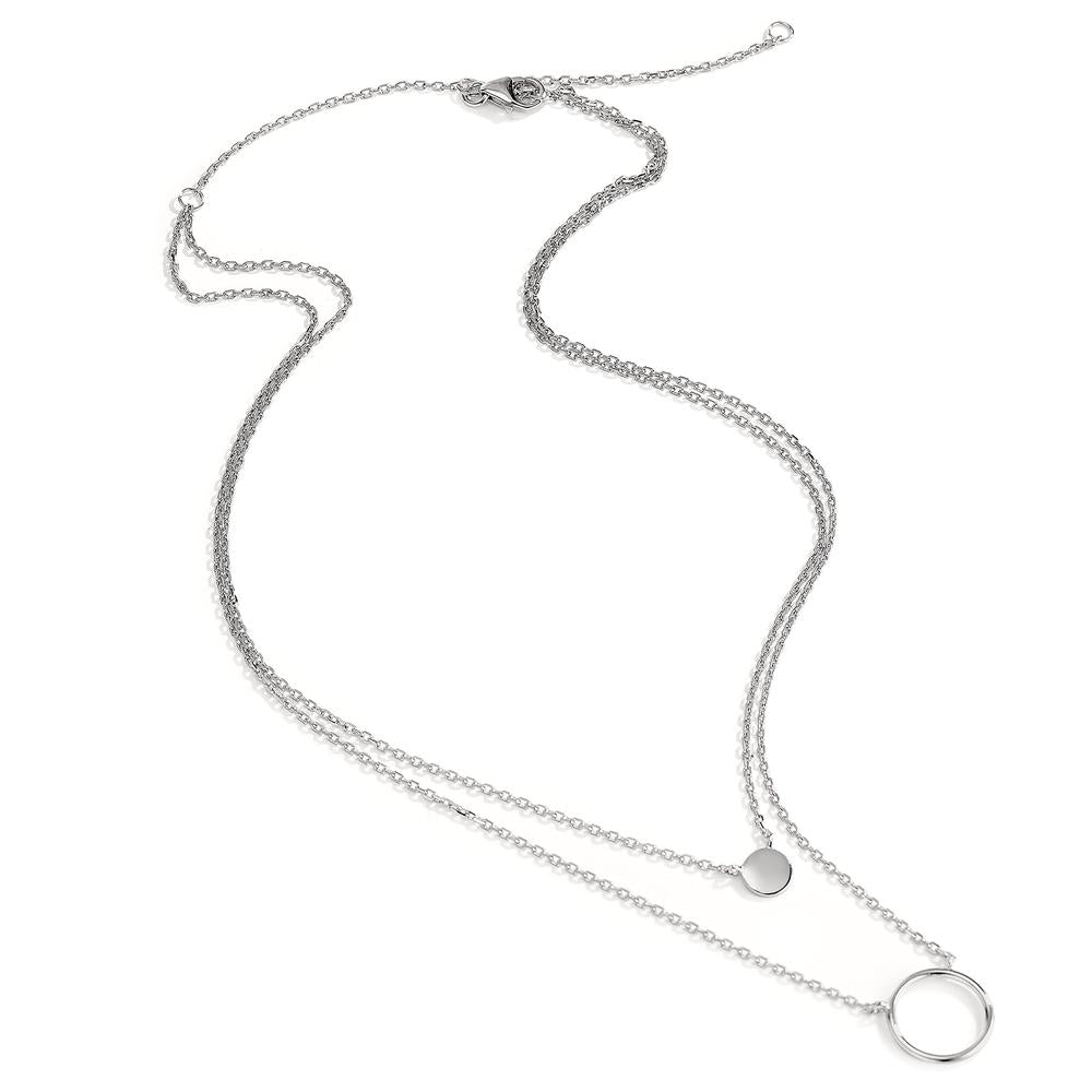 Collier Zilver Gerhodineerd 45 cm