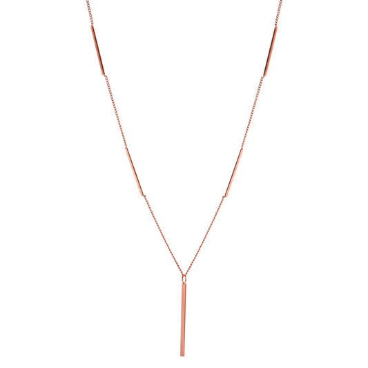 Collier Roestvrijstaal Rosé IP-gecoat 41-47 cm