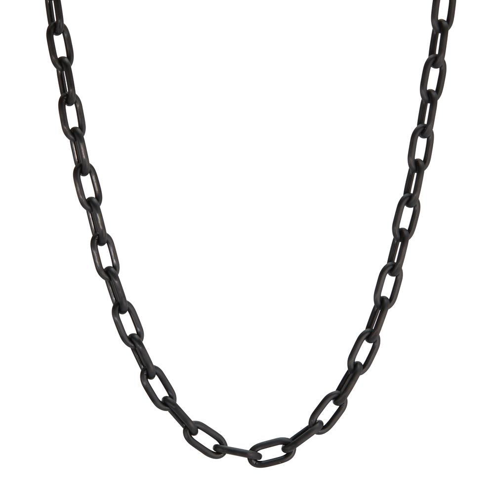 Collier Roestvrijstaal Zwart IP-gecoat 45 cm