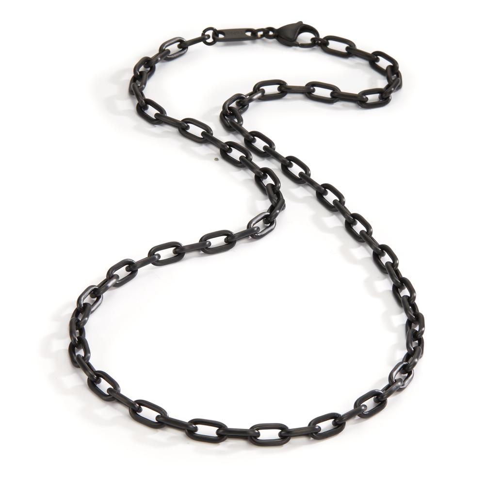 Collier Roestvrijstaal Zwart IP-gecoat 45 cm