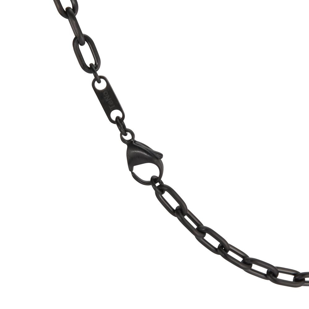 Collier Roestvrijstaal Zwart IP-gecoat 45 cm