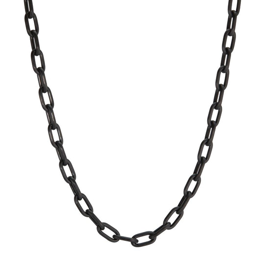 Collier Roestvrijstaal Zwart IP-gecoat 50 cm