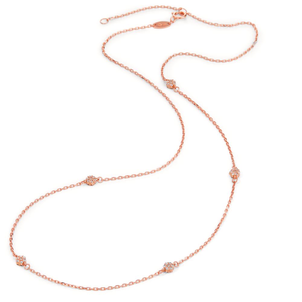 Collier 585/14K rood goud Zirkonia 35 Steen 42-45 cm