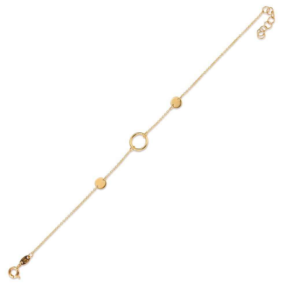 Armband 585/14 krt geel goud 16.5-18.5 cm