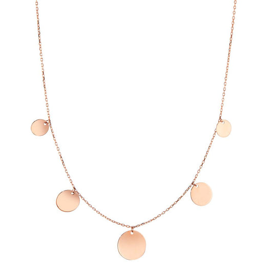 Collier 585/14K rood goud 42-45 cm